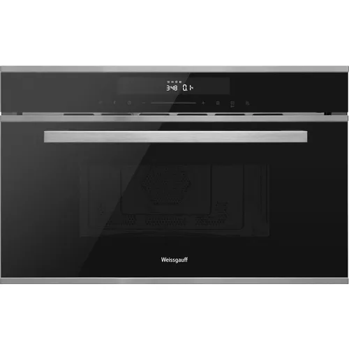 Встраиваемая микроволновая печь WEISSGAUFF Premium BMWO-349 DBSX Touch, 34л, 900Вт, черный [430203]