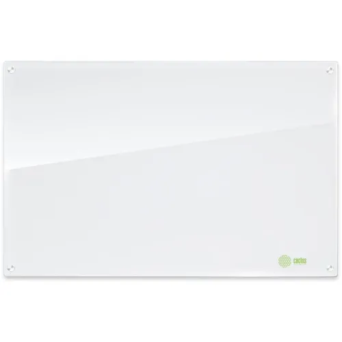 Доска стеклянная Cactus Сквозное крепление CS-GBD-90X120-UWT-TM ультра белый 90x120см