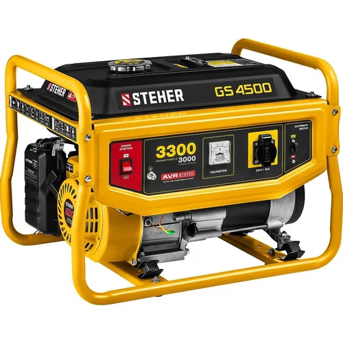 Бензиновый генератор STEHER GS-4500, 220 В, 3.3кВт