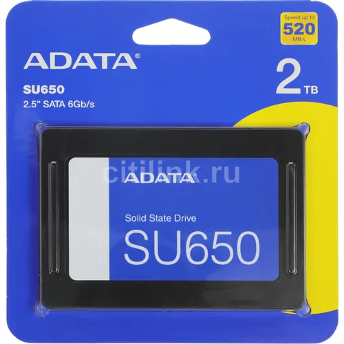 SSD накопитель A-Data Ultimate SU650 ASU650SS-2TT-R 2ТБ, 2.5", SATA III, SATA