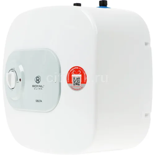 Водонагреватель Royal Clima RWH-D15-FEU, накопительный, 1.5кВт, 15л, белый