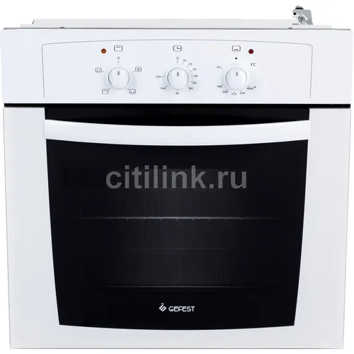 Духовой шкаф газовый GEFEST ДГЭ 601-01, 52л, белый