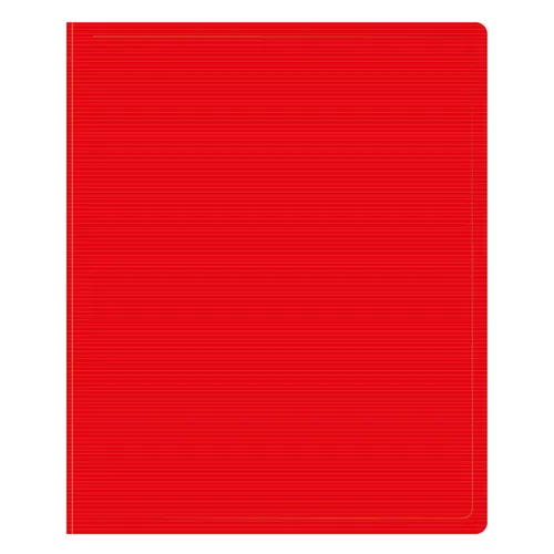 Папка на кольцах Бюрократ ДеЛюкс DL0740/2RED, 2шт колец, О-образные, A4, 32мм корешок, пластик, 0.7мм, красный 14 шт./кор.