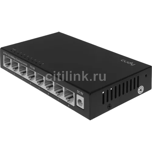 Коммутатор CUDY FS108, неуправляемый