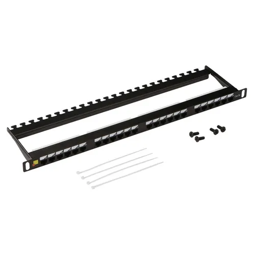 Патч-панель Lanmaster (LAN-PPC24U5E) 19" 0.5U 24xRJ45 кат.5E UTP