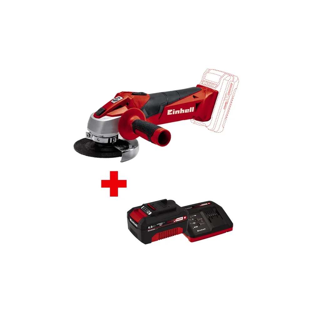 Угловая аккумуляторная шлифмашина Einhell PXC TC-AG 18/115 Li 4431130SET
