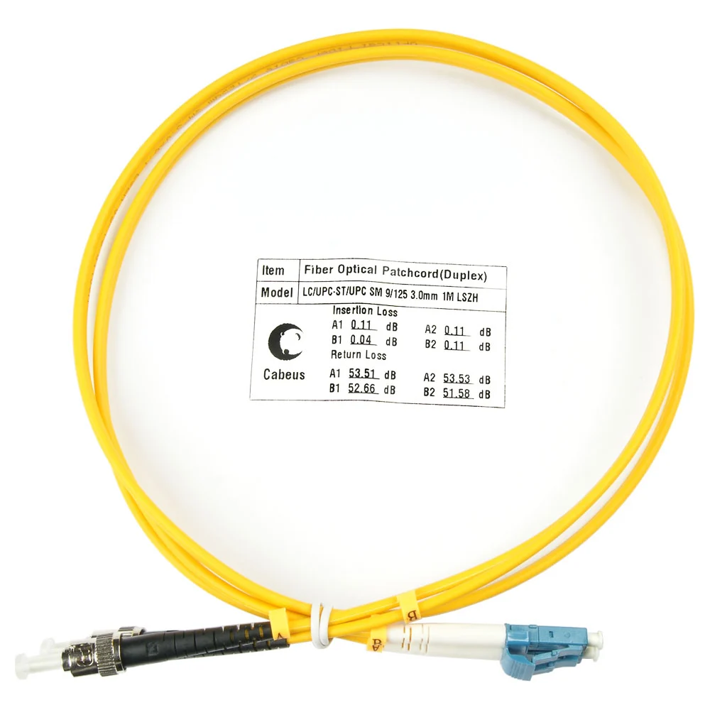 Оптический шнур Cabeus FOP(d)-9-LC-ST-5m