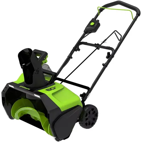 Снегоуборщик GREENWORKS GD60PSTK4, аккумуляторный, 4Ач [2602907ub]