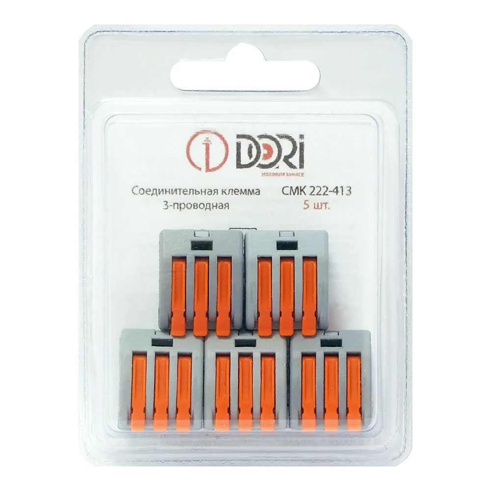 Трехпроводная соединительная клемма DORI СМК 222-413 46233