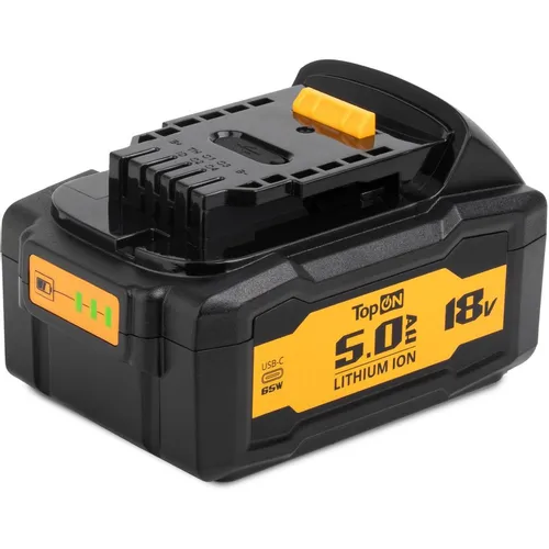Батарея аккумуляторная для DeWalt TopON TOP-DEW-18, 18В, 5Ач, Li-Ion [103806]