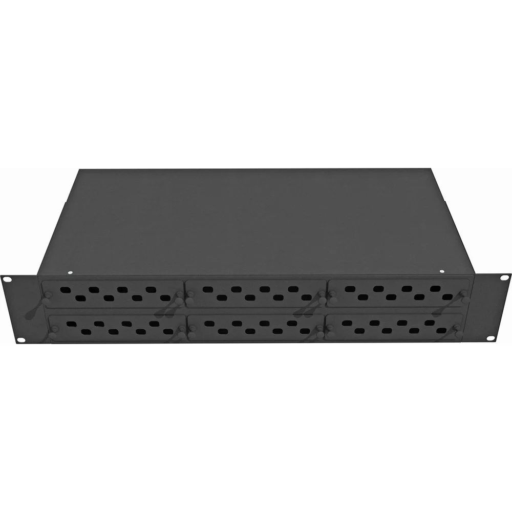Стоечный оптический кросс TopLan КРС-Top-2U-48FC/ST-BK
