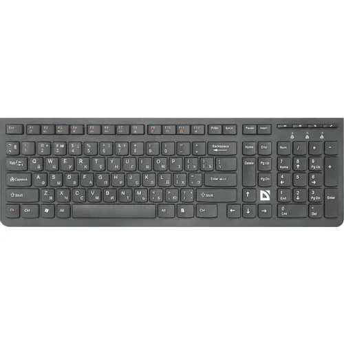 Клавиатура Defender UltraMate SM-535, беспроводная, USB, Радиоканал, мембранная, черный
