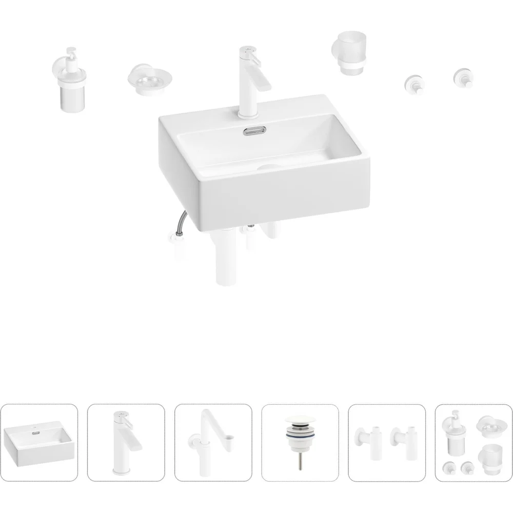 Раковина для ванной Wellsee Graceful Pro 201006650