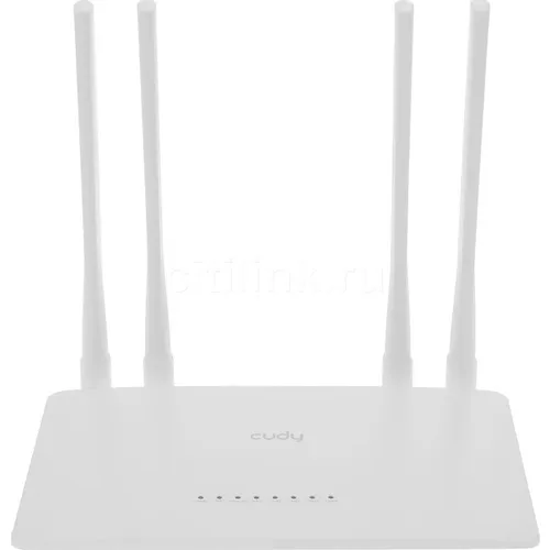 Wi-Fi роутер CUDY WR1200, Wi-Fi 5, AC1200, 2.4/5ГГц, 4 LAN, белый