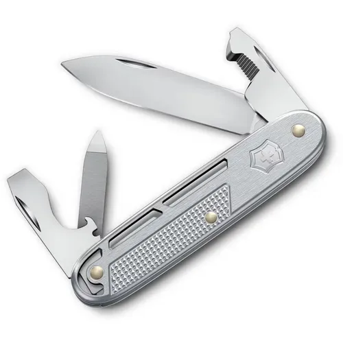 Складной нож Victorinox Synergy Alox, функций: 9, 93мм, серебристый, коробка картонная [0.8216.26]