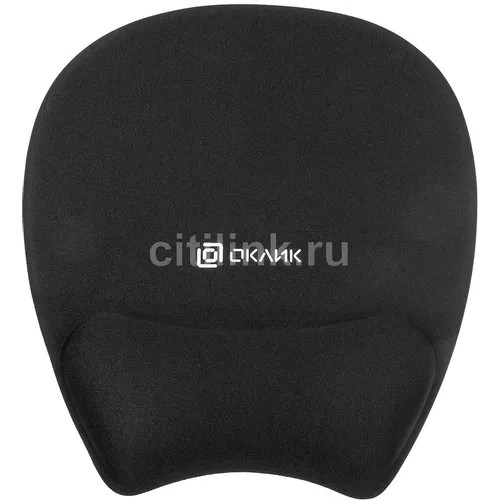 Коврик для мыши Oklick OK-RG0580-BK (S) черный, ткань, 245х220х24мм