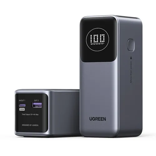 Внешний аккумулятор (Power Bank) UGREEN PB724, 12000мAч, серый [35526b]