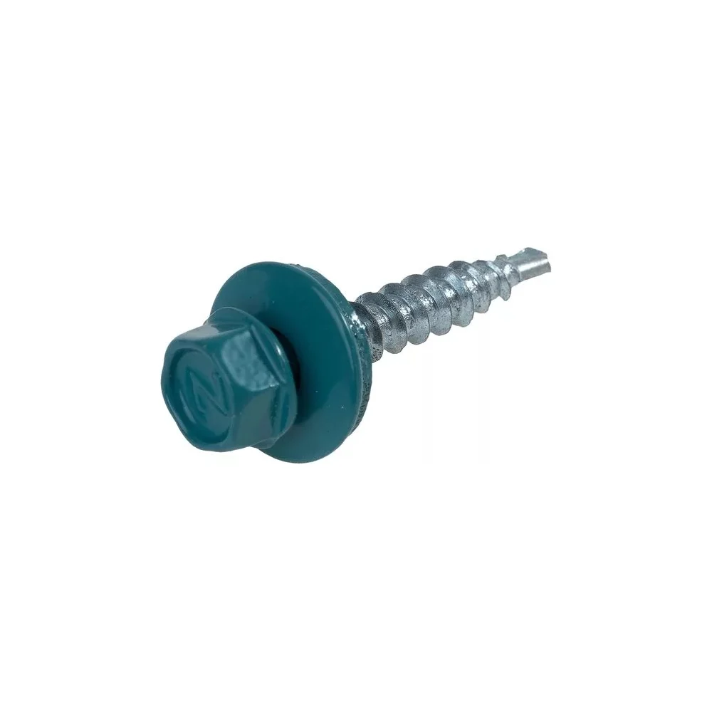 Кровельный саморез Bohrer 4,8x29 RAL5021 250 шт. SKRAL5021-4,8х29-25