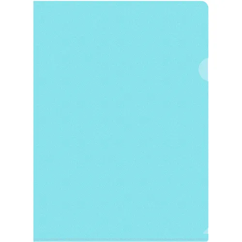 Папка-уголок Бюрократ Пастель -EPAST/BLUE, A4, пластик, 0.18мм, голубой 20 шт./кор.