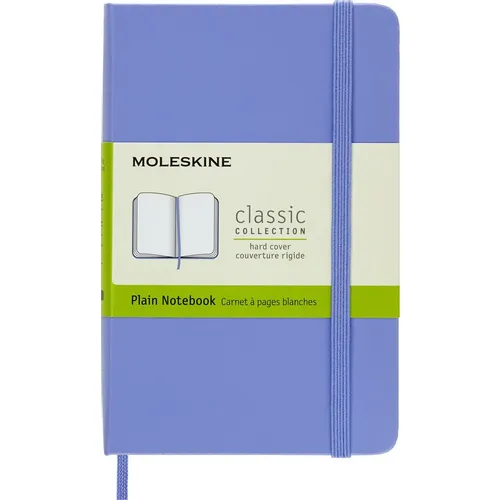 Блокнот Moleskine Classic, 192стр, без разлиновки, твердая обложка, голубая гортензия [qp012b42]