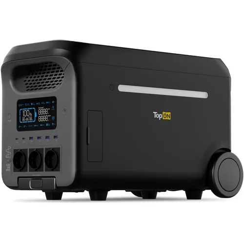 Электростанция портативная TopON Home TOP-H3000 800000mAh 16A QC3.0/PD3.0 6xUSB черный/серый (103711