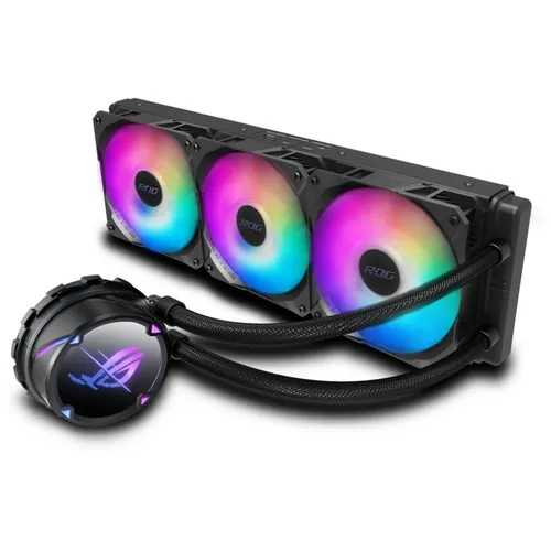 Система водяного охлаждения ASUS ROG Strix LC II 360, 4-pin, ARGB, 120мм, черный, retail [90rc00f1-m0uay4]
