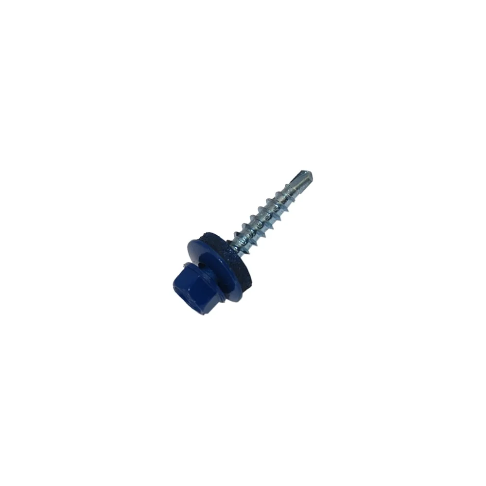 Кровельный саморез МЕТИЗНЫЙ ДВОР 4,8x29 RAL5005 ярко-голубой (8 шт.) 4690441028907