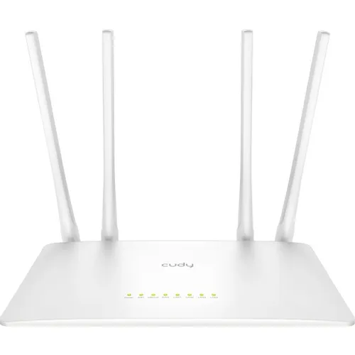Wi-Fi роутер CUDY WR300S, Wi-Fi 4, N300, 2.4ГГц, 4 LAN, белый