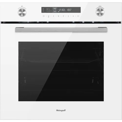 Духовой шкаф электрический WEISSGAUFF EOM 751 PDW, 72л, дверца с 3 стеклами, белый