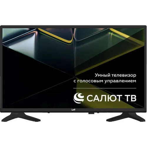 32" Телевизор LEFF 32H690T HD, СМАРТ ТВ, Салют ТВ, черный