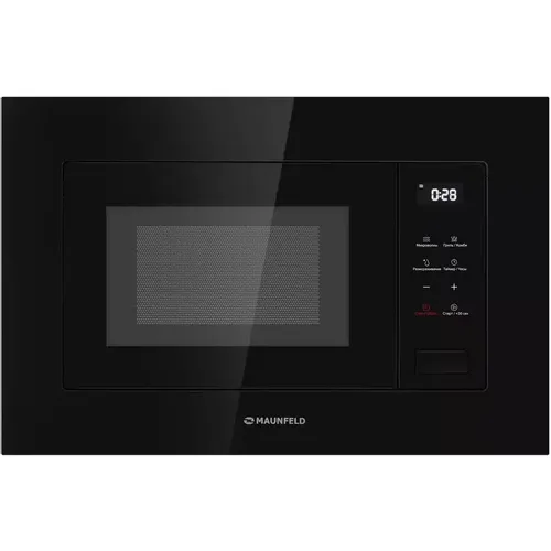 Встраиваемая микроволновая печь MAUNFELD MBMO820SGB10, 20л, 800Вт, черный