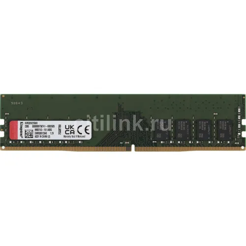 Оперативная память Kingston Valueram KVR32N22S8/8 DDR4 - 1x 8ГБ 3200МГц, DIMM, Ret