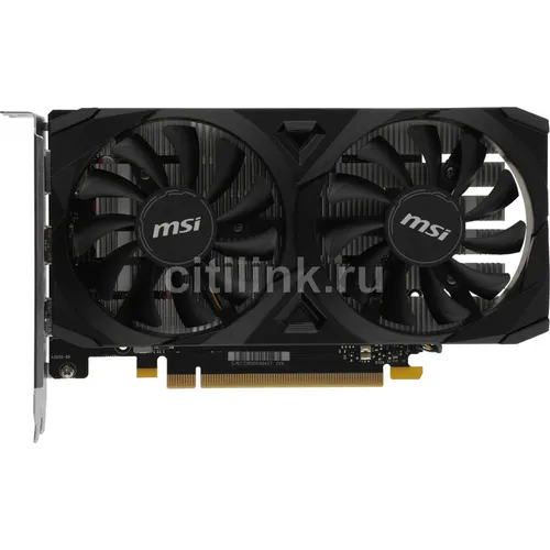 Видеокарта MSI NVIDIA GeForce RTX 3050 RTX 3050 VENTUS 2X E 6G OC 6ГБ Ventus 2X, GDDR6, OC, Ret