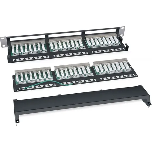 Патч-панель Cabeus PLHD-48-CAT.6-SH-DUAL IDC-1U 19" 1U 48xRJ45 кат.6 FTP