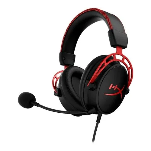 Гарнитура игровая HYPERX Cloud Alpha, для компьютера и игровых консолей, мониторные, проводные, красный / черный [4p5l1ab#uuf]