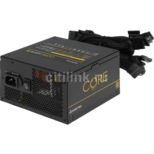 Блок питания CHIEFTEC Core BBS-600S, 600Вт, 80 PLUS GOLD, 120мм, черный, retail