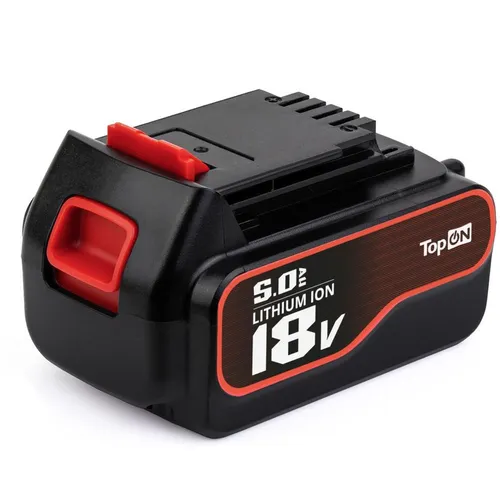 Батарея аккумуляторная для Black & Decker TopON TOP-BD-18-5.0, 18В, 5Ач, Li-Ion [103757]