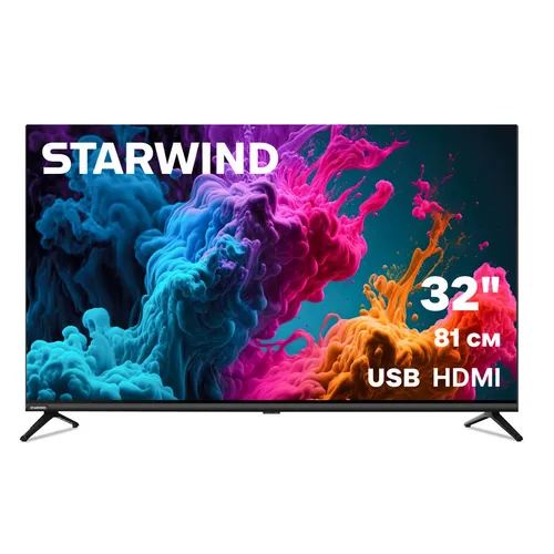 32" Телевизор StarWind SW-LED32BG200 HD, черный