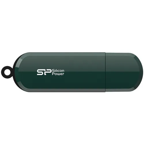 Флешка USB Silicon Power LuxMini 320 64ГБ, USB2.0, зеленый [sp064gbuf2320v1n]