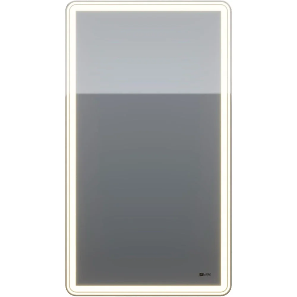 Шкаф зеркальный Lemark ELEMENT 45x80 см, 1 дверный, петли справа, с подсветкой, с розеткой, цвет корпуса белый LM45ZS-E