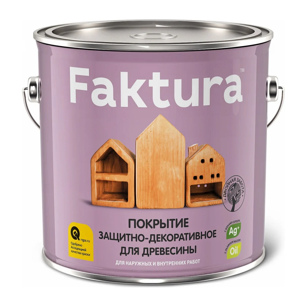 Защитно-декоративное покрытие для древесины FAKTURA 209266
