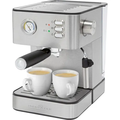 Кофеварка PROFI COOK PC-ES 1209, рожковая, серебристый
