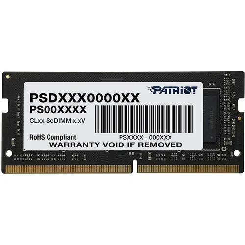 Оперативная память Patriot Signature PSD416G320081S DDR4 - 1x 16ГБ 3200МГц, для ноутбуков (SO-DIMM), Ret