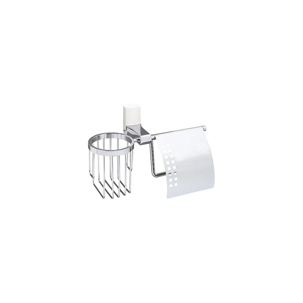 Держатель туалетной бумаги и освежителя WasserKraft Leine K-5059WHITE