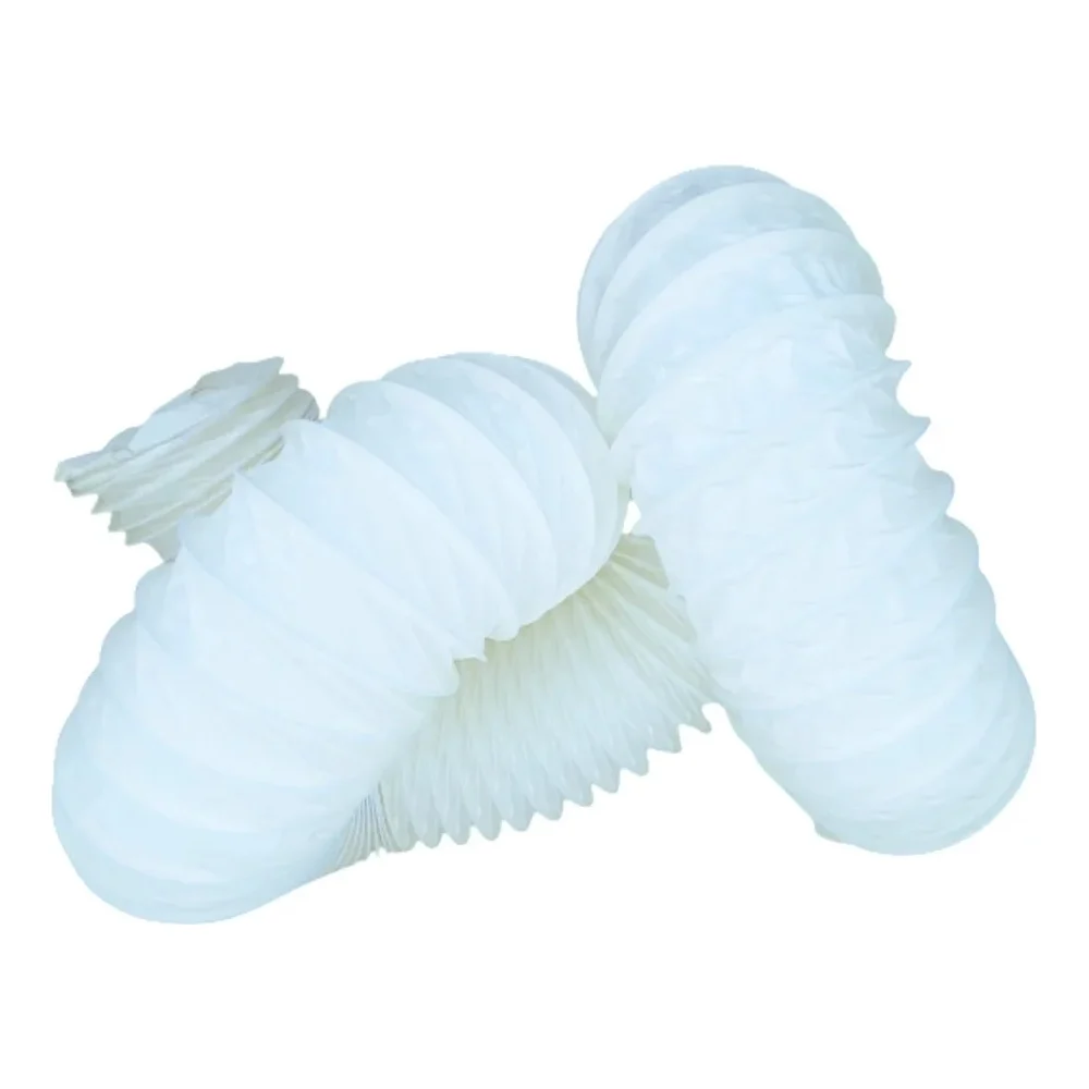 Гибкий полимерный воздуховод DEC International PVC White 152 мм, 10 м P152/10