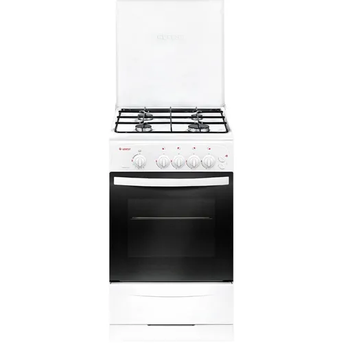 Газовая плита GEFEST ПГ 3200-06 К33, газовая духовка, металлическая крышка, сталь, белый