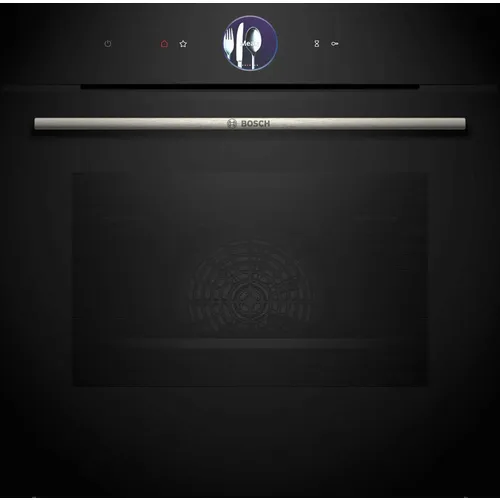 Духовой шкаф электрический Bosch Serie 8 HBG7361B1, 71л, дверца с 3 стеклами, черный