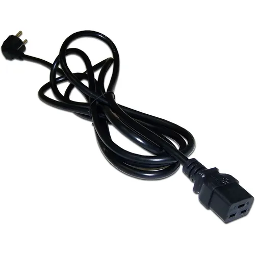Шнур питания Lanmaster (LAN-PP19/SHA-5.0-BK) C19-Schuko проводник.:3x1.5мм2 5м 220В 16А черный
