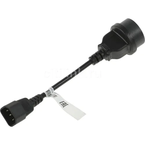 Кабель POWERCOM SCUT, IEC-320 C14 to Socket Type-F 250V 10A
