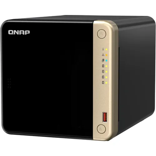 Сетевое хранилище NAS Qnap TS-464-8G, 4-bay, настольный, Celeron, N5095